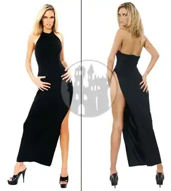 Stretchkleid ohne Ausschnitt