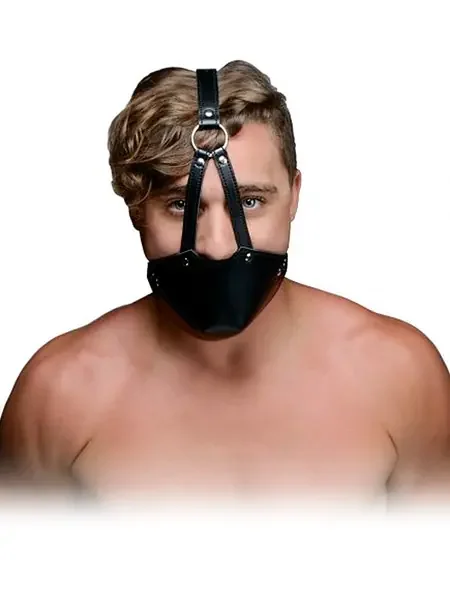 Strict Mouth Harness with Ball Gag Maulkorb mit Knebel, schwarz
