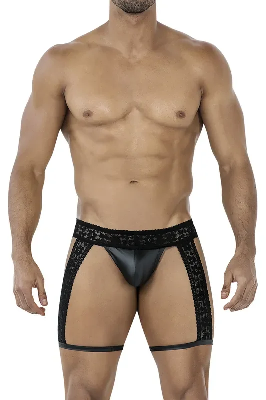 Strumpfhalter-String – Schwarz