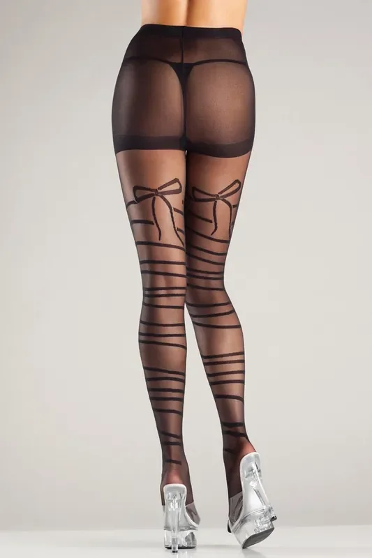Strumpfhose mit Schleifendesign