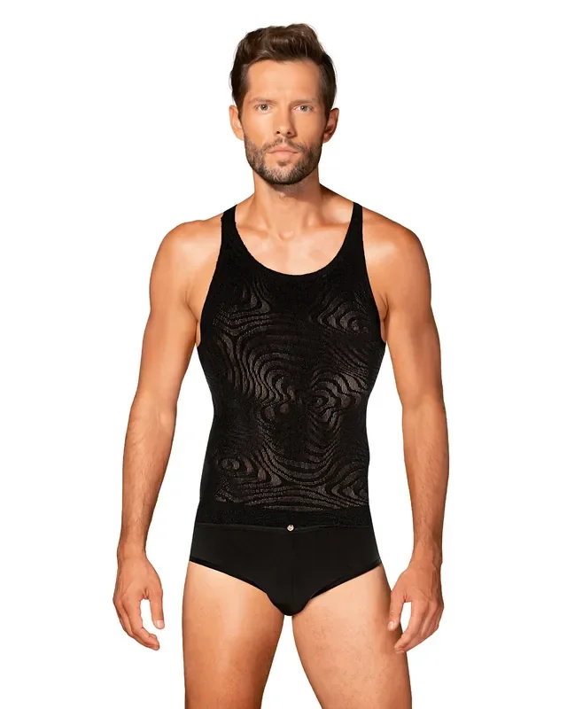 stylisches Herren Tank-Top mit ausgefallenem Muster aus weichem Material