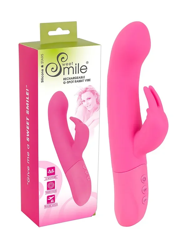 Sweet Smile Rechargeable G-Spot Vibe G-Punkt/Bunny-Vibrator, pink