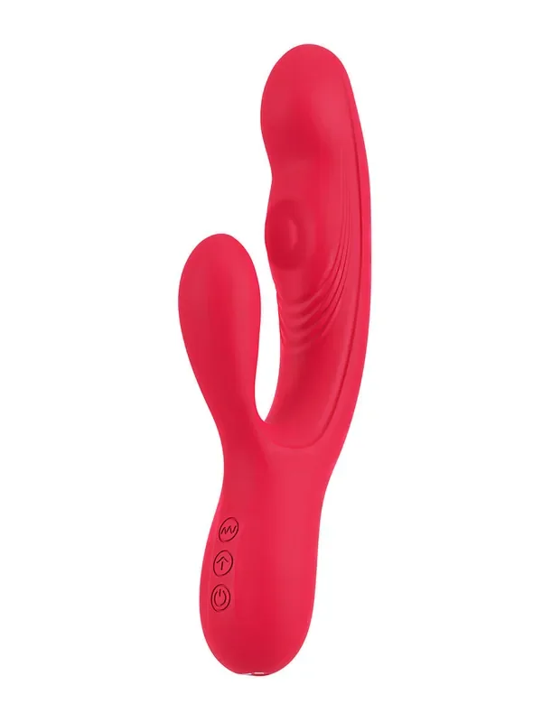Sweet Smile Thumping Rabbit Vibe Pulsierender Bunny-Vibrator, rot