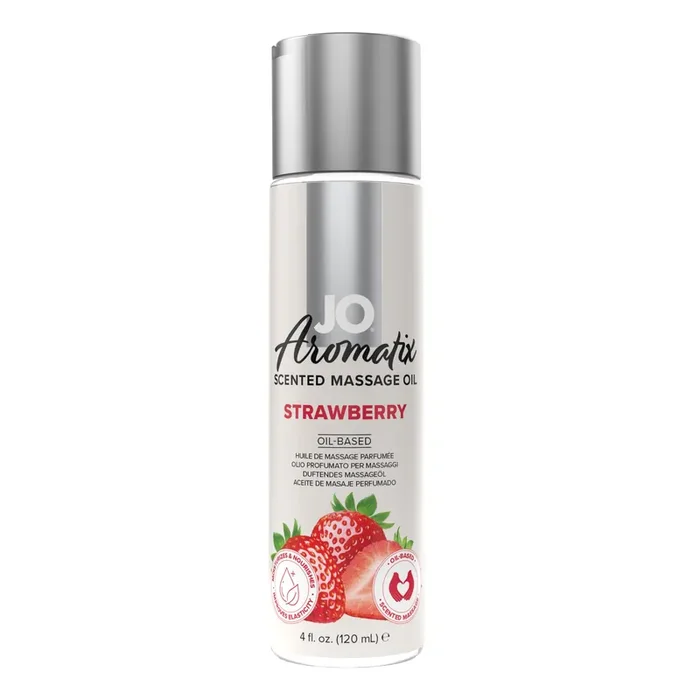 System JO – Aromatix Duftende Massageöl Erdbeere -120 ml