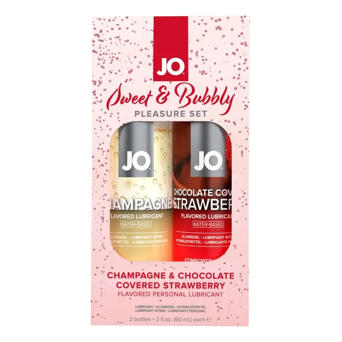 System JO – Sweet & Bubbly Set Champagner & schokoladenüberzogene Erdbeere