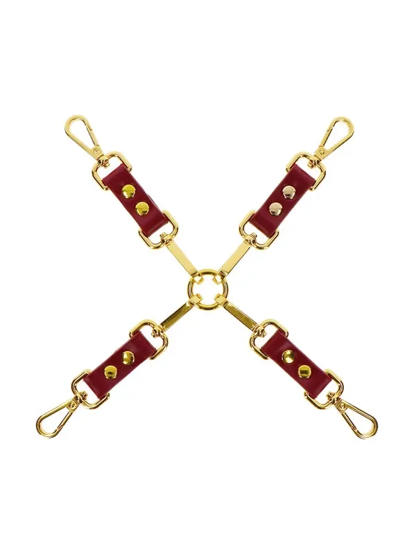 TABOOM Bondage Hogtie Fesselkreuz, rot