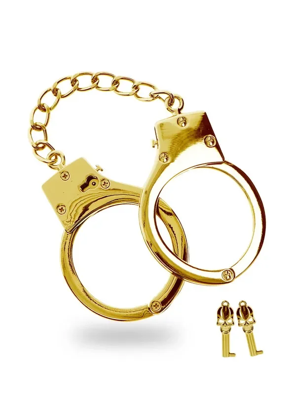 TABOOM Gold plaited BDSM Handcuffs Handschellen, gold