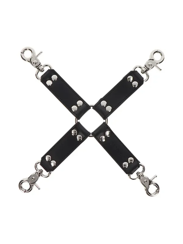 TABOOM Hogtie Kunstleder-Fesselkreuz, schwarz