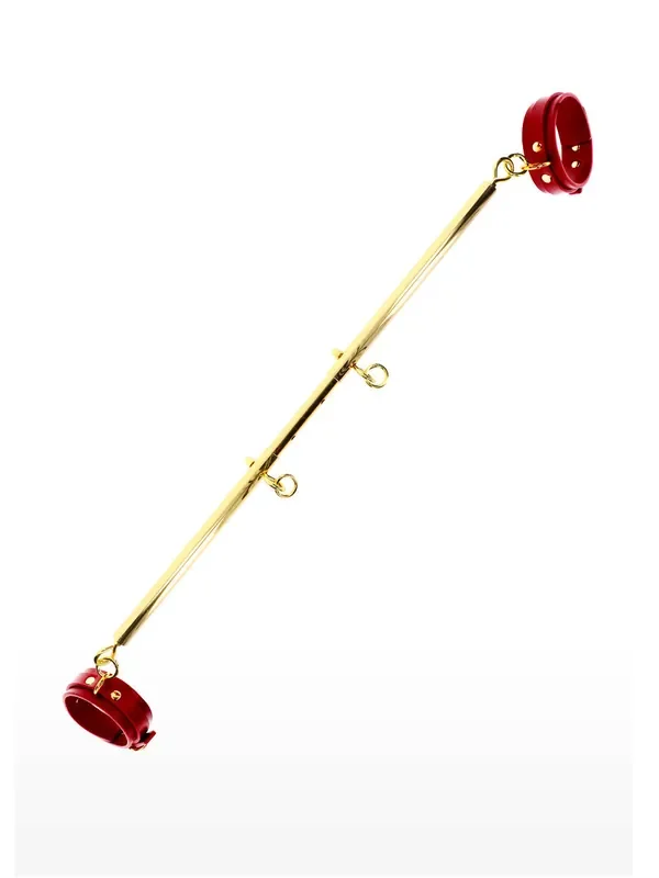 TABOOM Spreader Bar with Ankle Cuffs Spreizstange, gold/rot