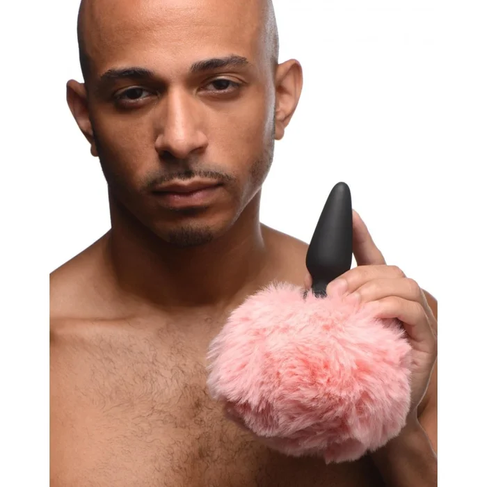 »TAILZ« Petplay – Fluffy Bunny Tail In Pink