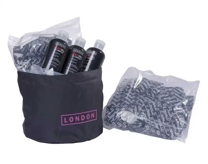 Tasche mit Gleitgel und Kondomen 3x 100 Stk