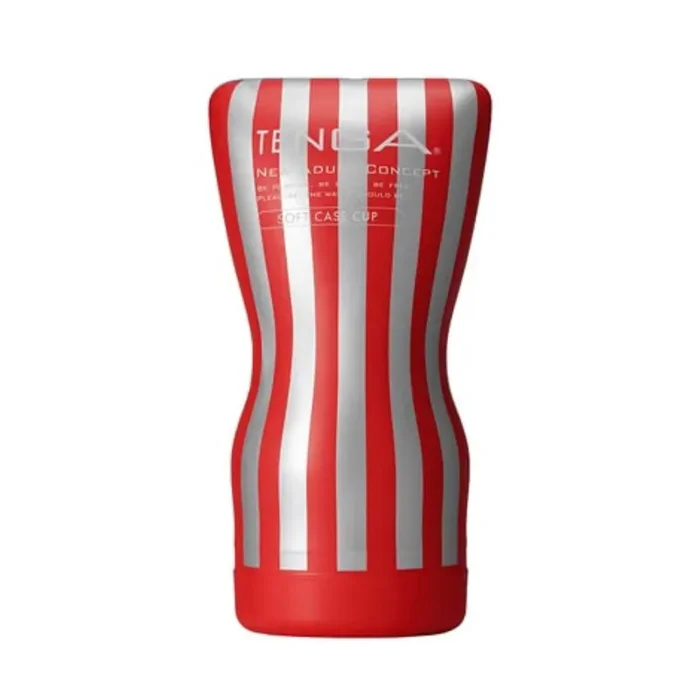 TENGA – Soft Squeeze Tube Cup – Rot/Weiß
