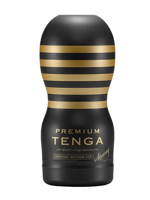 Tenga Premium Original Vacuum Cup Strong Masturbator, schwarz/gold