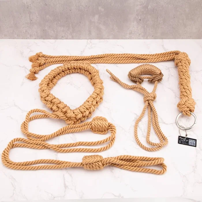 “Tie your Sub” – Pre-tied Shibari ropes Bundle – 3 Items