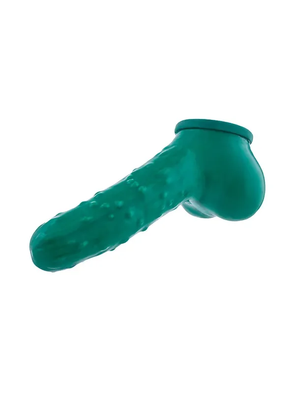 Toylie Gurke Latex-Penis-Hodenhülle (15cm), grün