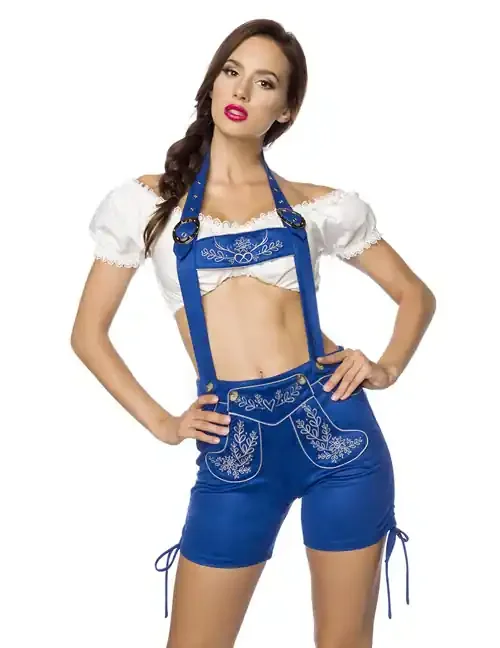 Trachtenshorts mit Stickereien