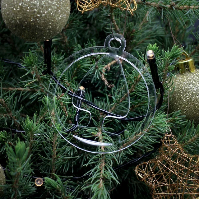 Transparente Christbaumkugel Plug Silhouette – penumbra