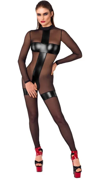 Transparenter Ouvert-Overall
