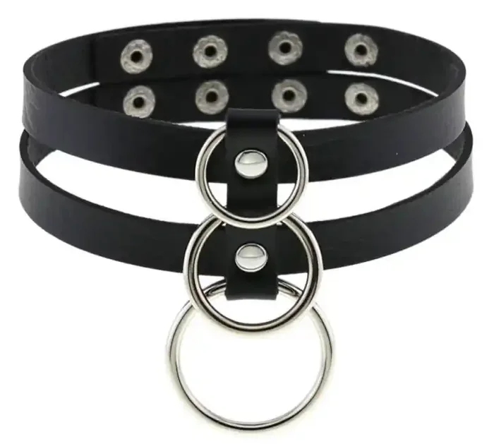 Tri Rings Neckholder Schwarz