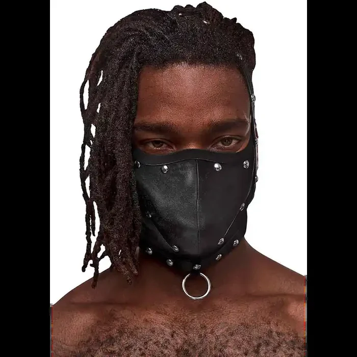 Triton – Maske mit verstellbarem Hals- und Frontring – Schwarz