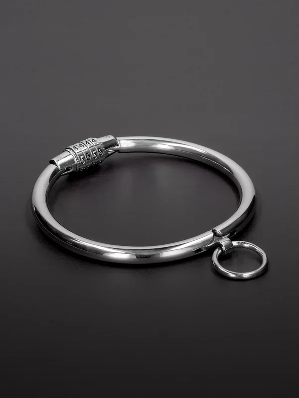 Triune Collar with Combination Lock: Edelstahl-Halsfessel