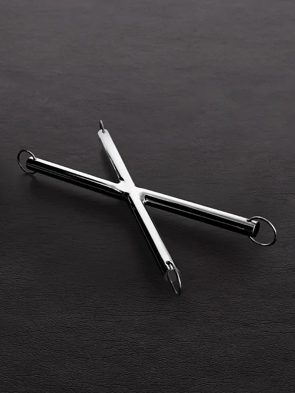 Triune X Hogtie Bar Edelstahl-Fesselkreuz