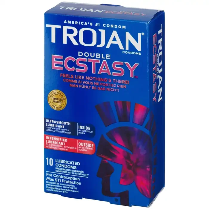 Trojan Double Ecstasy Kondome 10 Stück