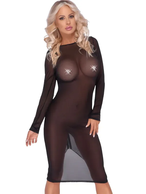 Tüll-Kleid, schwarz