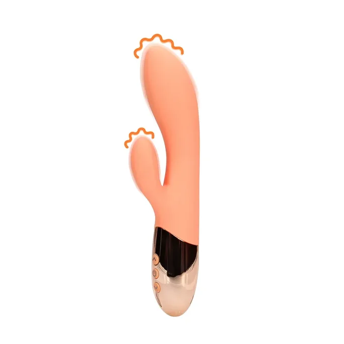 Ultra weicher Silikon Rabbit Vibrator – Ceramic Peach