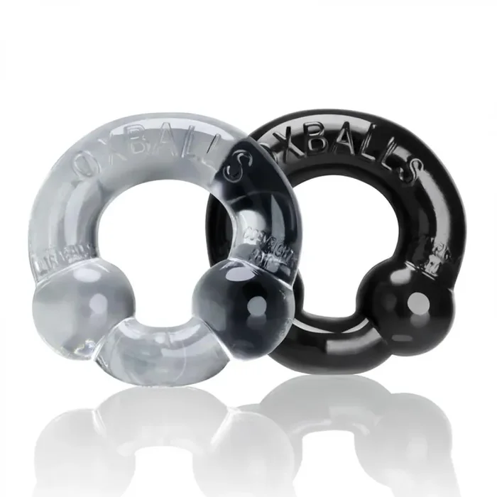 Ultraballs Cockring Set – schwarz und klar