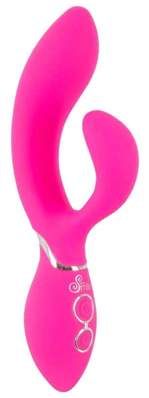 Ultraflexibler Rabbitvibrator mit 10 Vibrationsmodi und 2 Motoren Sweet Smile Pink