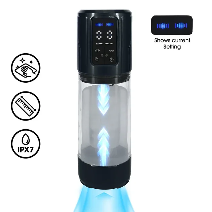 UltraLift – Automatische wasserdichter Masturbator-Pumpe – Gun Metal