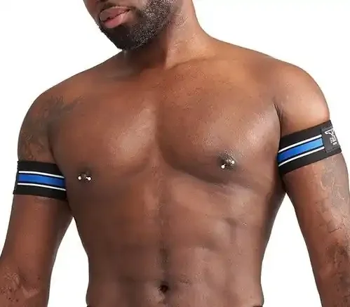 Urban Club Bizeps-Armbinde Blau x2