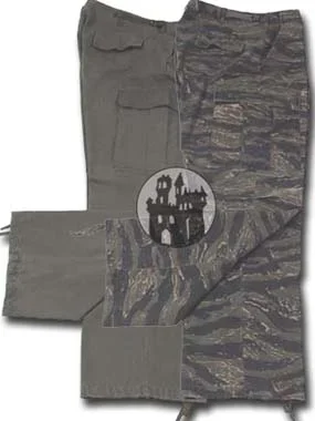 US Kampfhose, ‚Vietnam‘ mit Rip Stop – Stonewashed