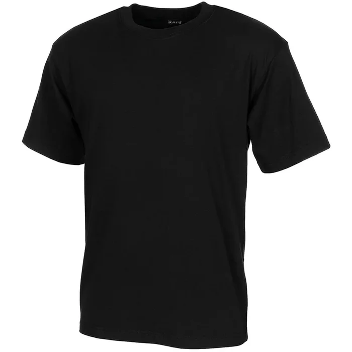 US T-Shirt, halbarm, schwarz