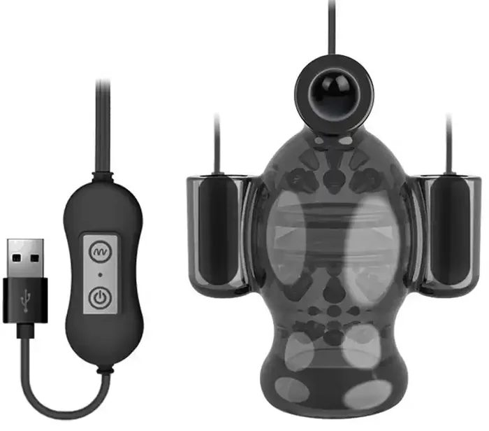 USB Penis-Trainer mit 3 Vibratoren (Typ E)