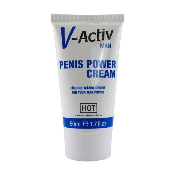 V-Activ – Penis Power Cream for Men – 2 fl oz / 50 ml