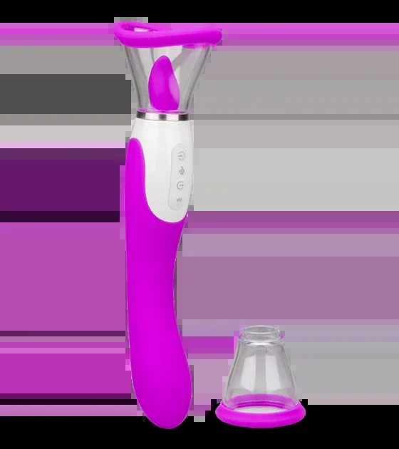 Vaginapumpe mit Zunge und Vibrator Torch