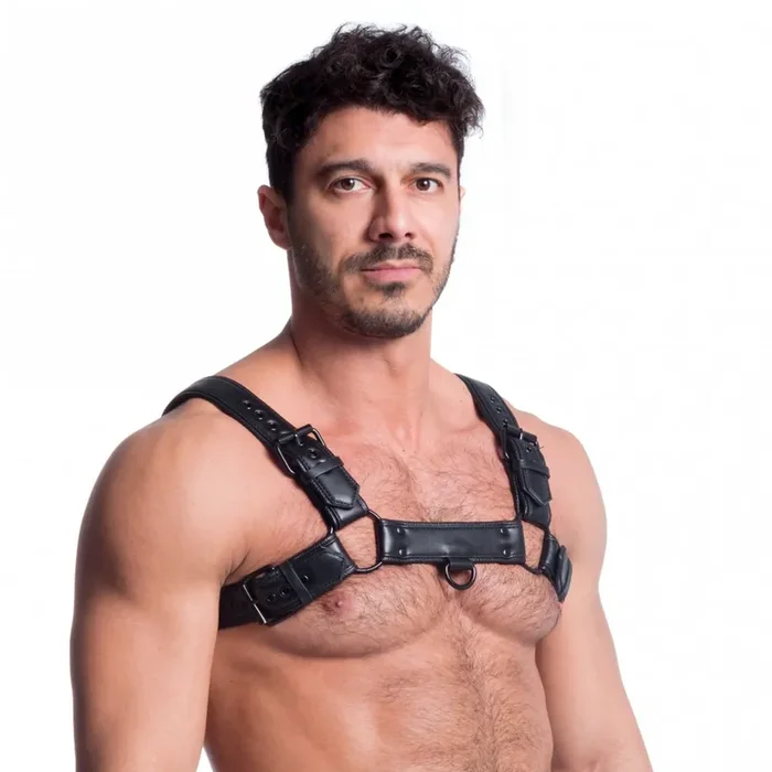 Veganer Bulldog Harness – Schwarz