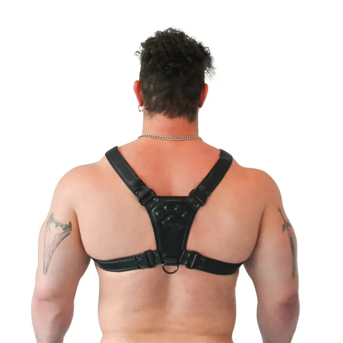 Veganer Puppy Harness – Schwarz, Größe S/M