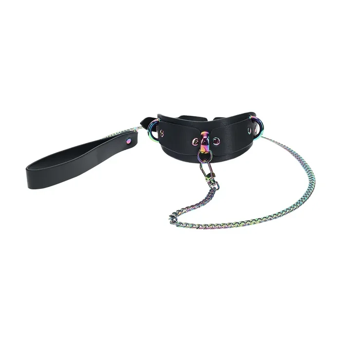 Venedig Kollektion – Halsband mit Leine – Schwarz