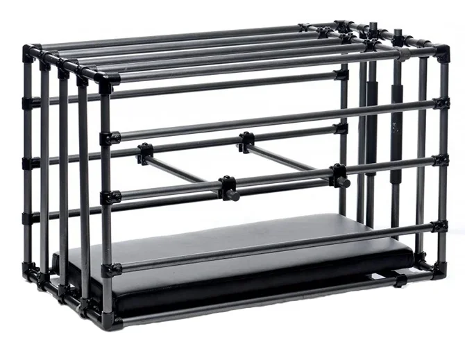 Verstellbarer Metallkäfig KENNEL PUPPY Schwarz