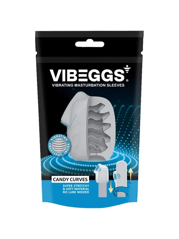 Vibeggs Candy Curves Vibrierende Masturbationshülle, weiß