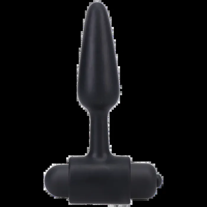Vibrating Butt Plug – 3 / 8 cm – Black