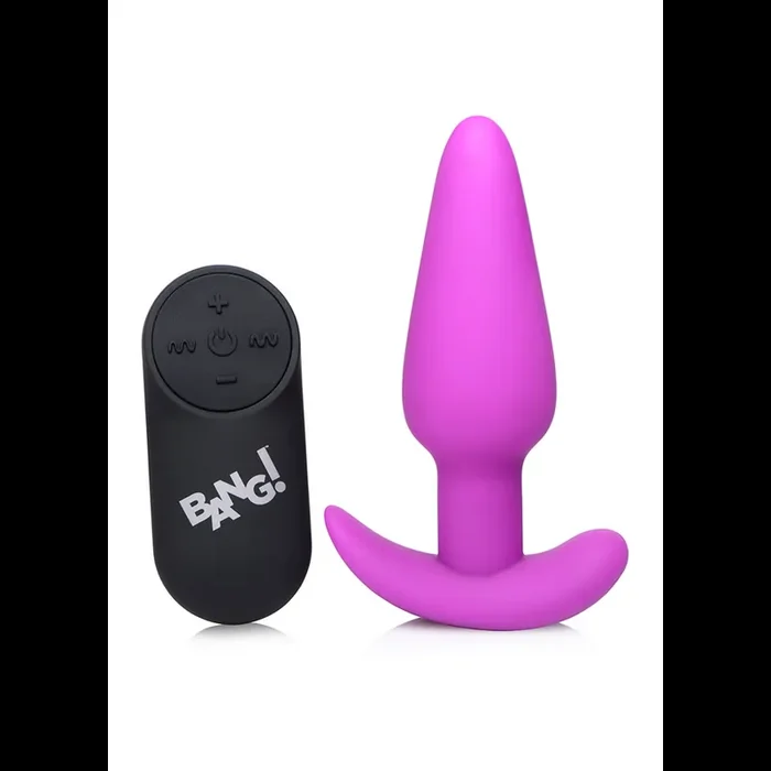 Vibrating Silicone Butt Plug with Remote Control