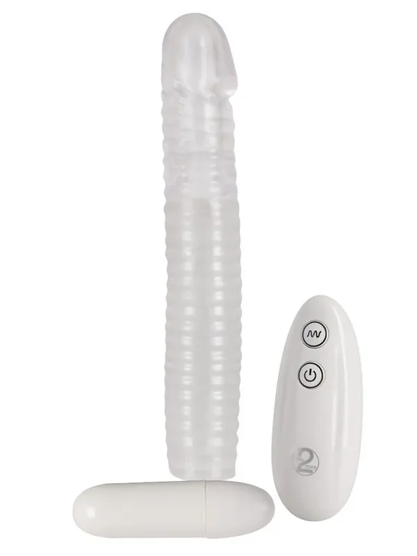 Vibrating Sleeve Vibro-Penishülle mit Fernbedienung, transparent