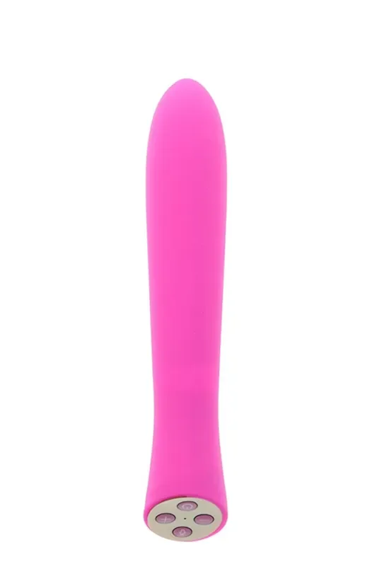 Vibrator aus Silikon Bowi mit Geräuscherkennung, in Pink