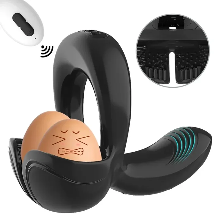 Vibrator für Männer – Cock Ring, Ejakulationsverzögerung, Hoden- und Dammstimulator, Sexspielzeug für Paare