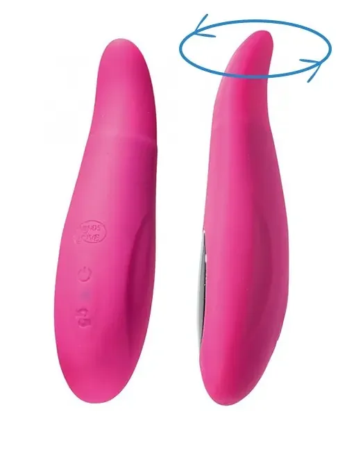 Vibrator Gusto mit rotierender Spitze, pink