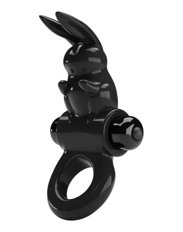 Vibrierender Cockring mit Hasenstimulator